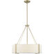 Telfar 3 Light 24 inch Modern Gold/White Indoor Pendant Ceiling Light